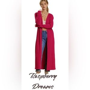 Umgee duster length in raspberry